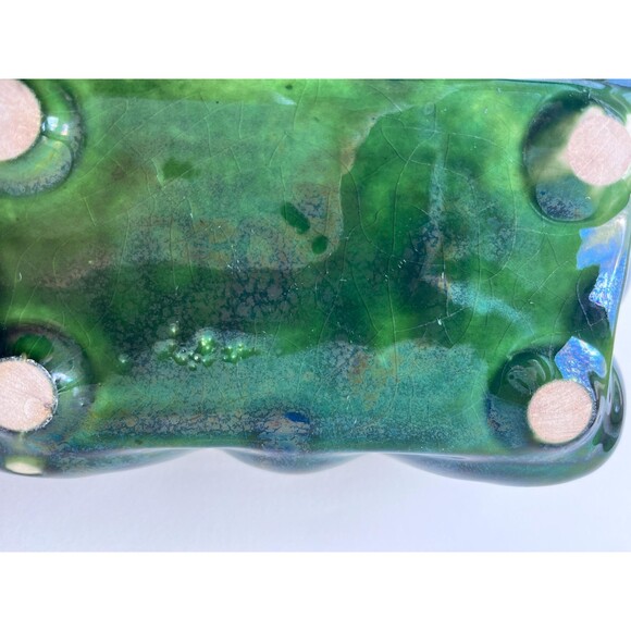 Green Mid-Century Vintage Planter | 1960s Emerald Pottery | Ungemach Pottery Co - Picture 7 of 8